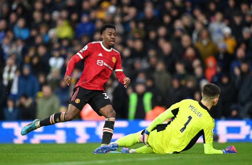 Elanga bagged a goal against his side's bitter rivals, Leeds United, at Elland Road