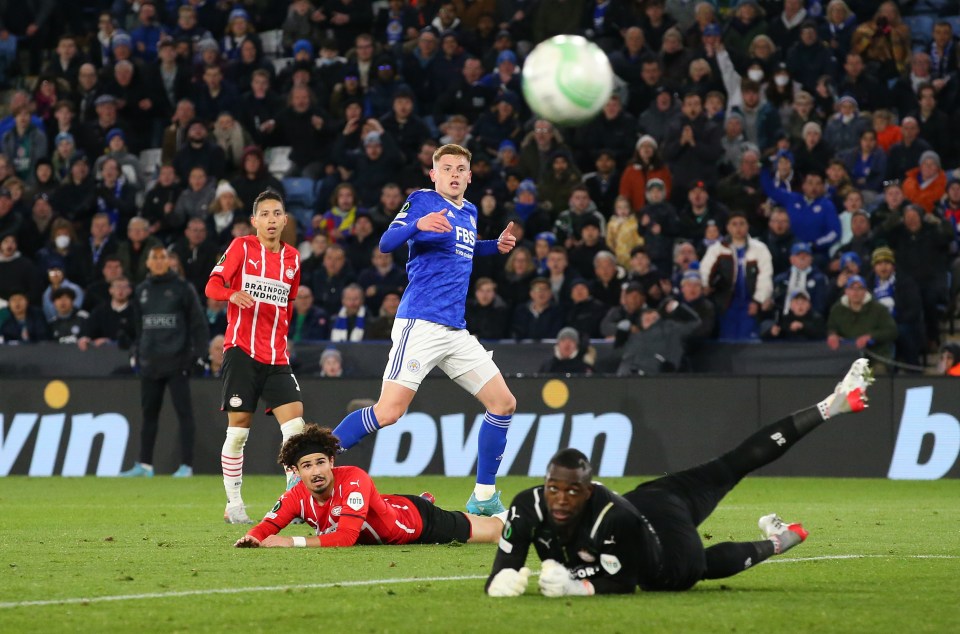 Leicester drew 0-0 with PSV at the King Power last week