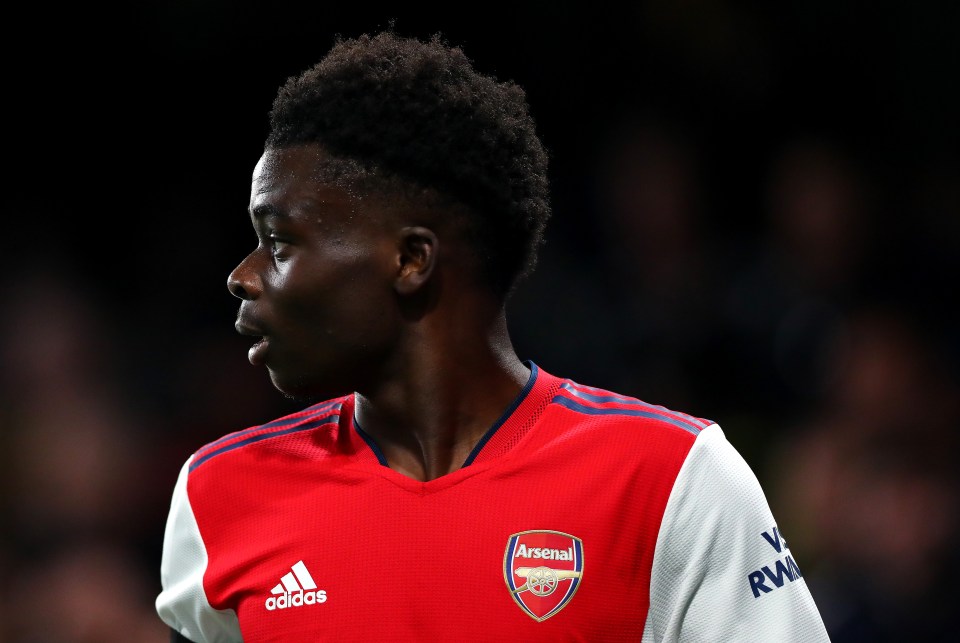 Saka has established himself as a core player for the Gunners