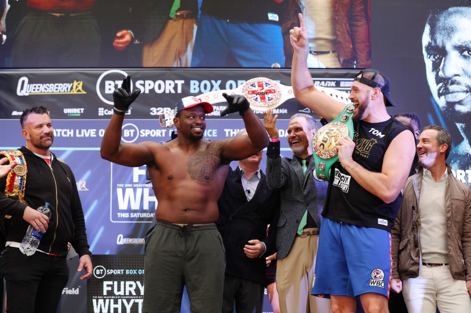 Fury and Whyte weighed in on Friday