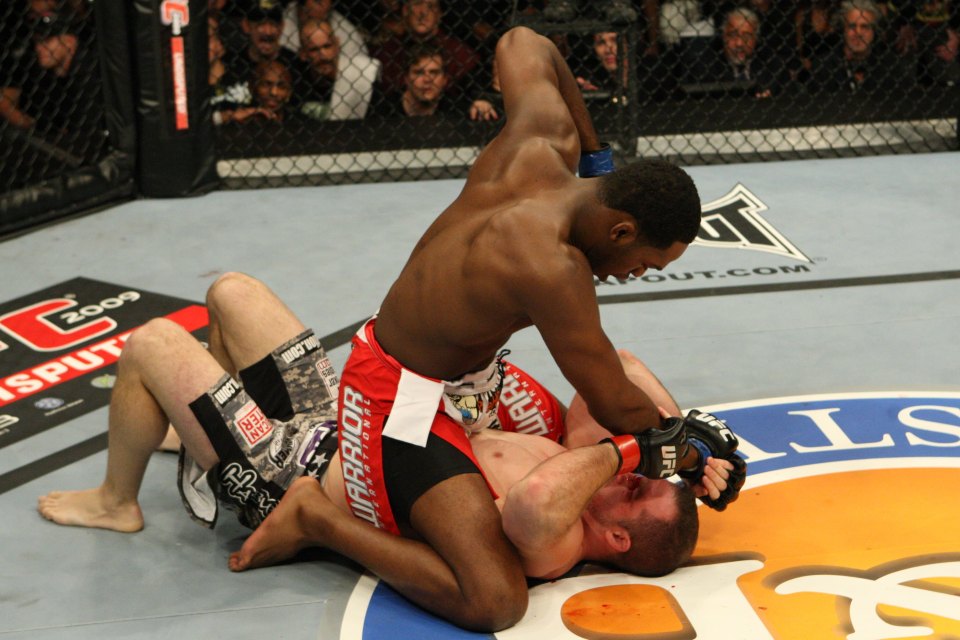 Jones was disqualified for using repeated 12-6 elbows