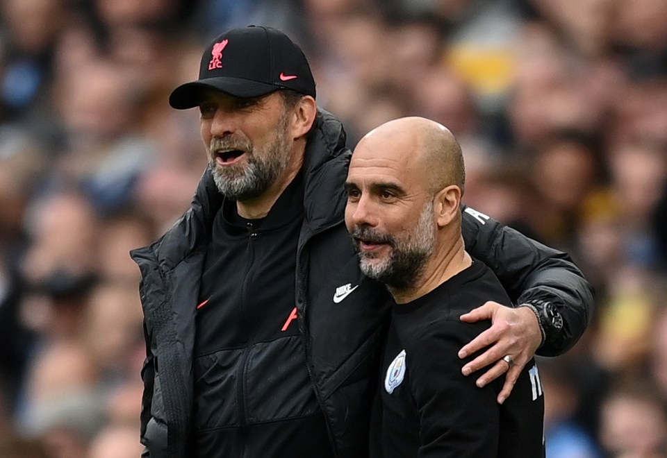 Jurgen Klopp and Pep Guardiola could face off once again