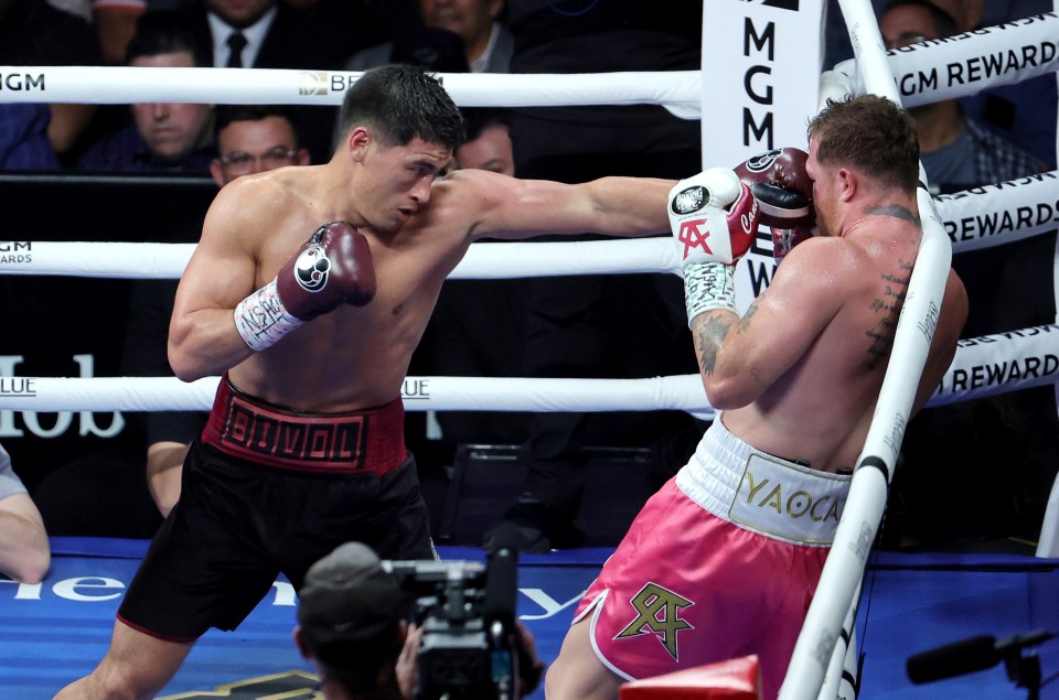 Bivol landed almost double the amount of punches Canelo did