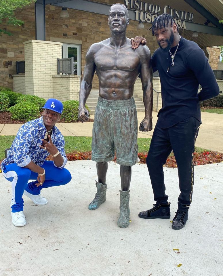 Wilder was overjoyed with the statue