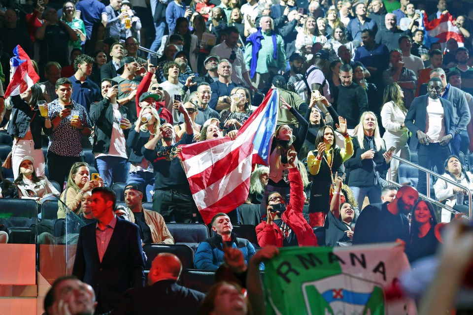 Serrano's Puerto Rican fans came out to support her