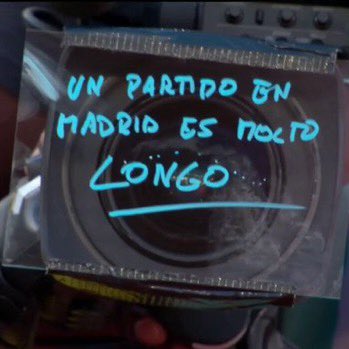 The message Alcaraz wrote to the camera after beating Djokovic in Madrid earlier this year