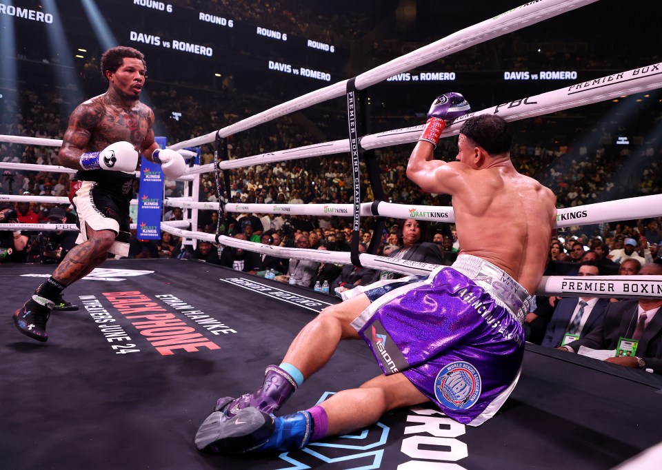 One shot was all Davis needed to beat Romero on Saturday night