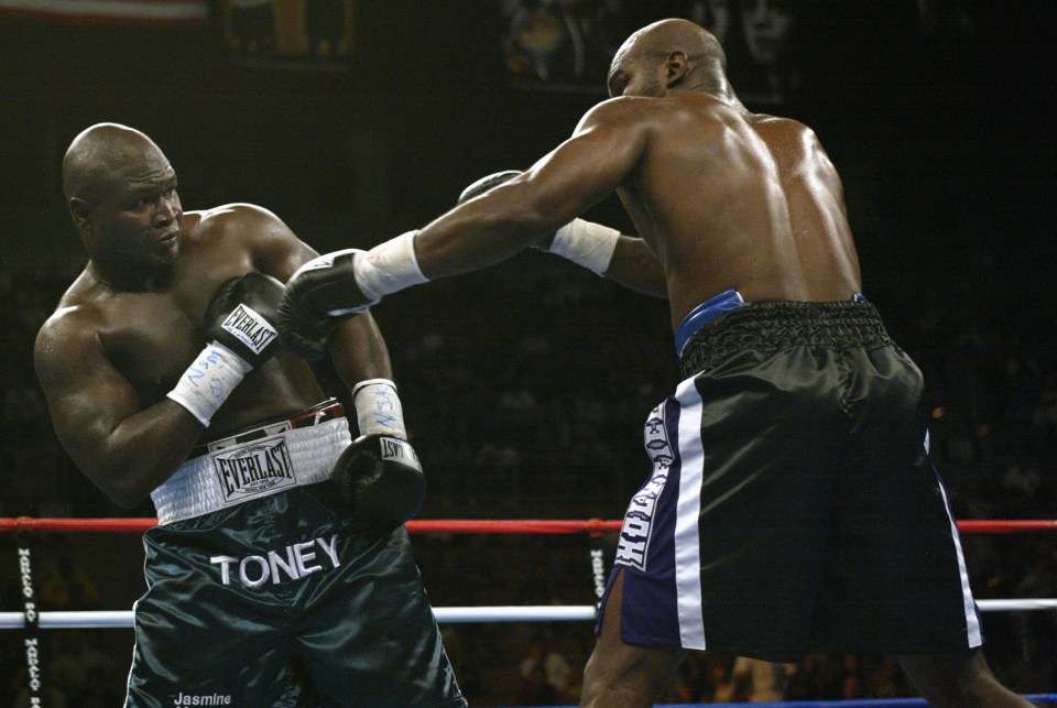 Toney was a hard man to hit thanks to his trademark shoulder roll