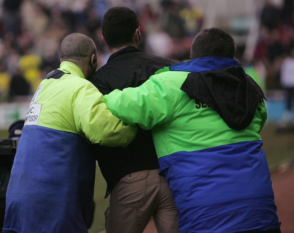 A 4-0 defeat to Aston Villa saw one supporter escorted out of the Riverside after throwing his season ticket at Middlesbrough boss Steve McClaren