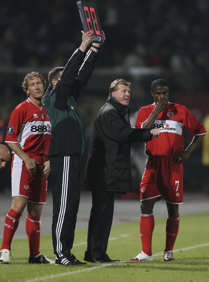 Middlesbrough reached the UEFA Cup final with dramatic victories over Basel and Steaua Bucharest