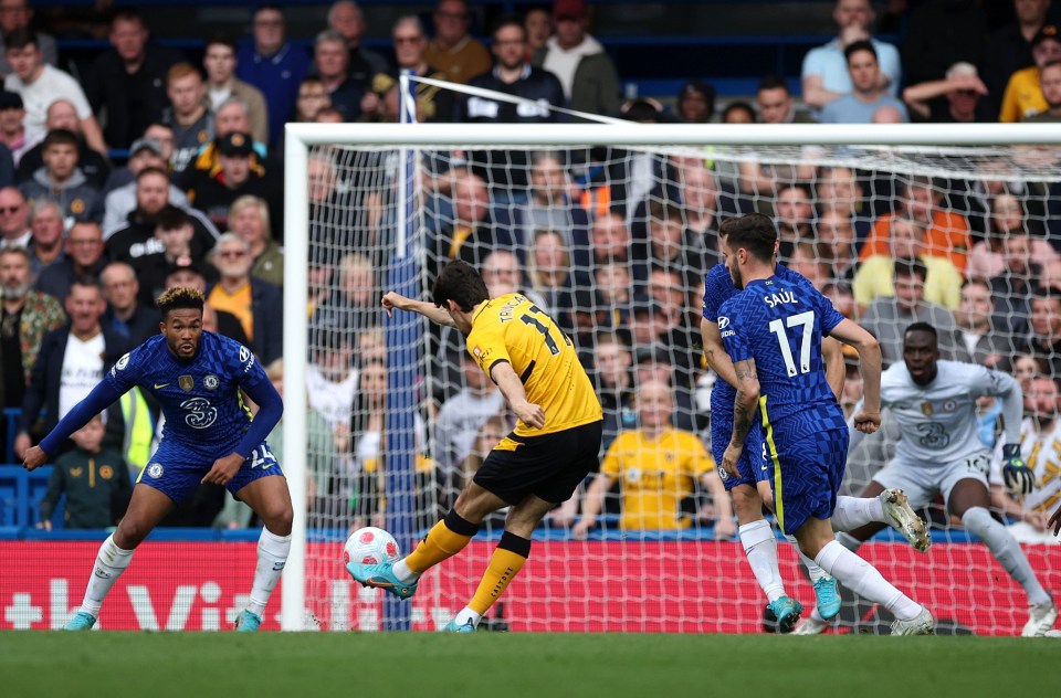 Trincao struggled at Molineux, managing only four goals in 30 games