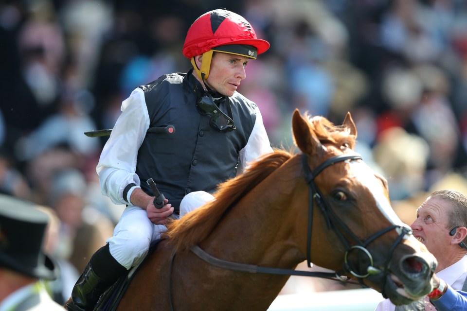 Ryan Moore on Kyprios after winning the 2022 Gold Cup at Royal Ascot