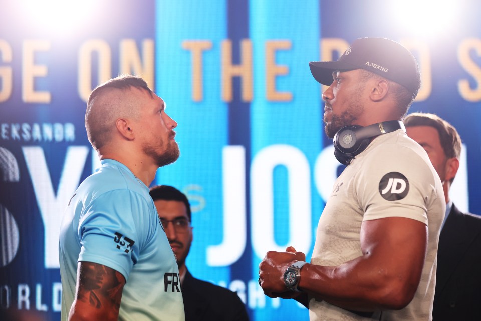 Usyk and Joshua are facing off for a second time