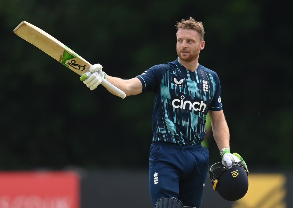 England broke their own world record score in the first one-day international between the sides