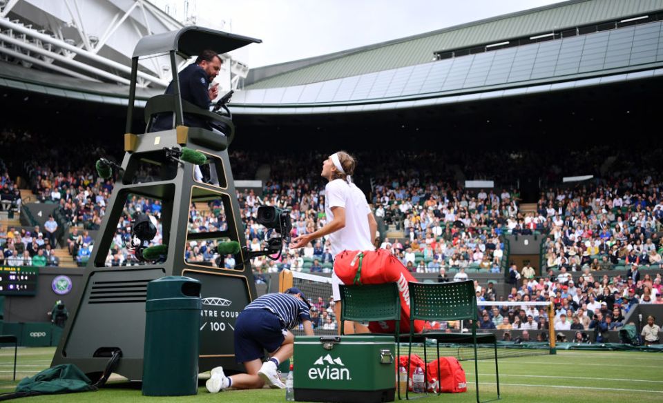 Tsitsipas had kept his cool at the start but lost his head too after Kyrgios' antics
