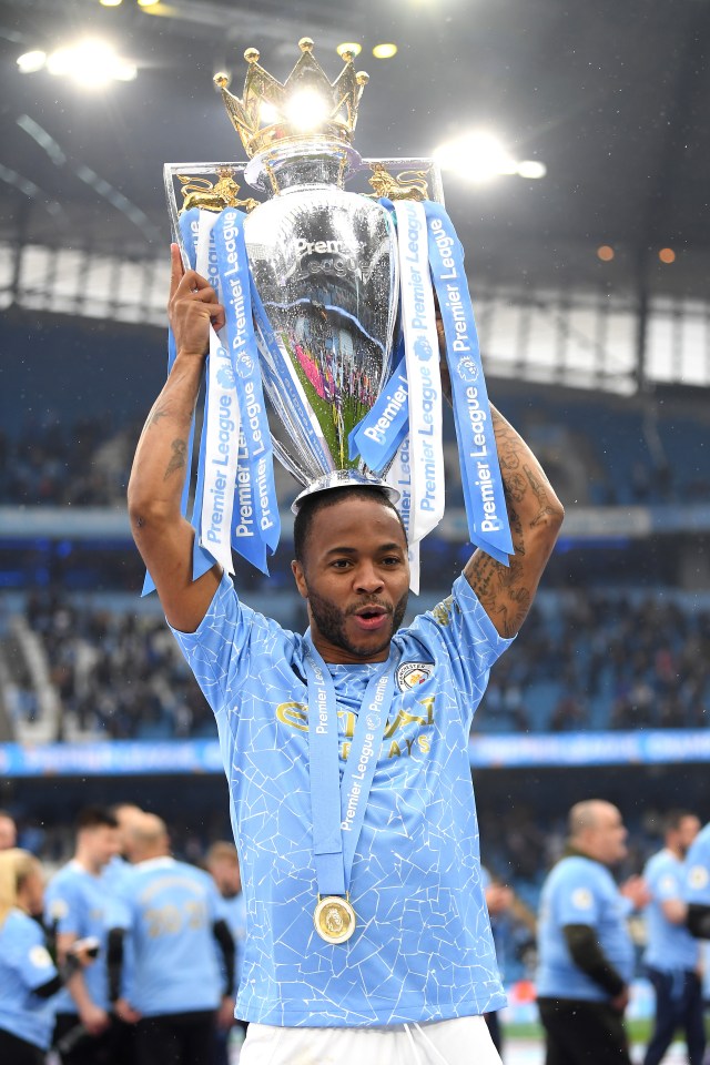 Sterling won nine major trophies in total at City