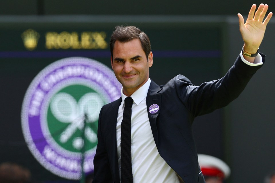 Federer was back at Wimbledon once again, but was not playing this year