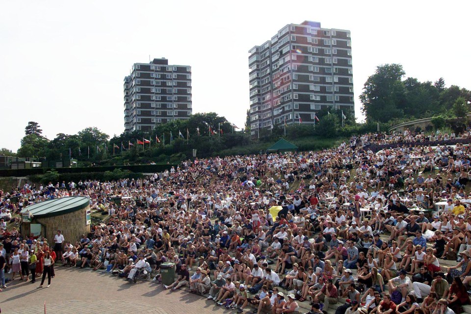 Henman Hill is an iconic feature of the Wimbledon landscape