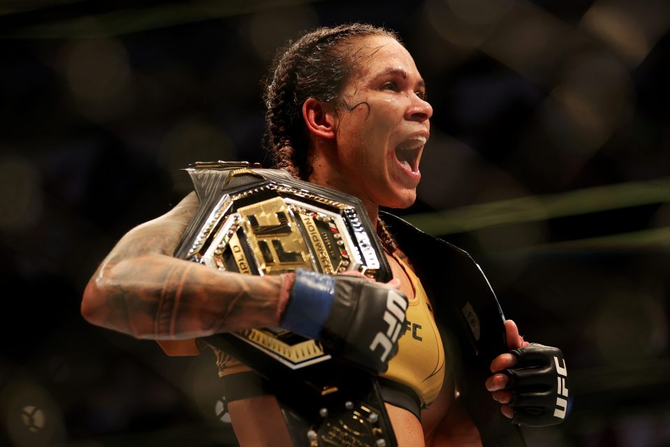 Nunes was the first female to hold two titles in different divisions