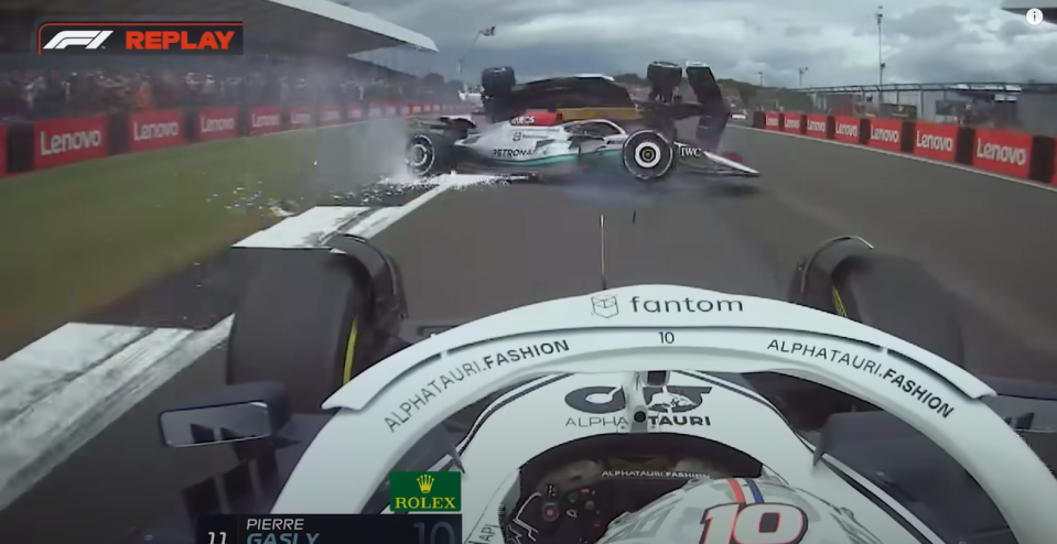 Resulting in a terrifying crash
