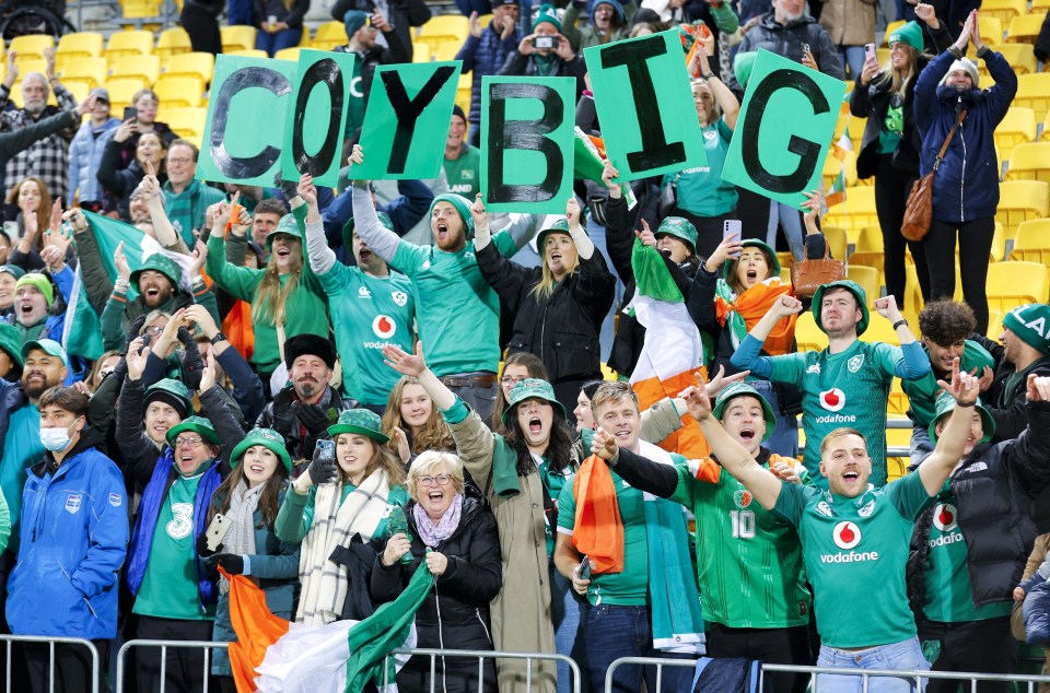 Ireland fans will be partying in New Zealand