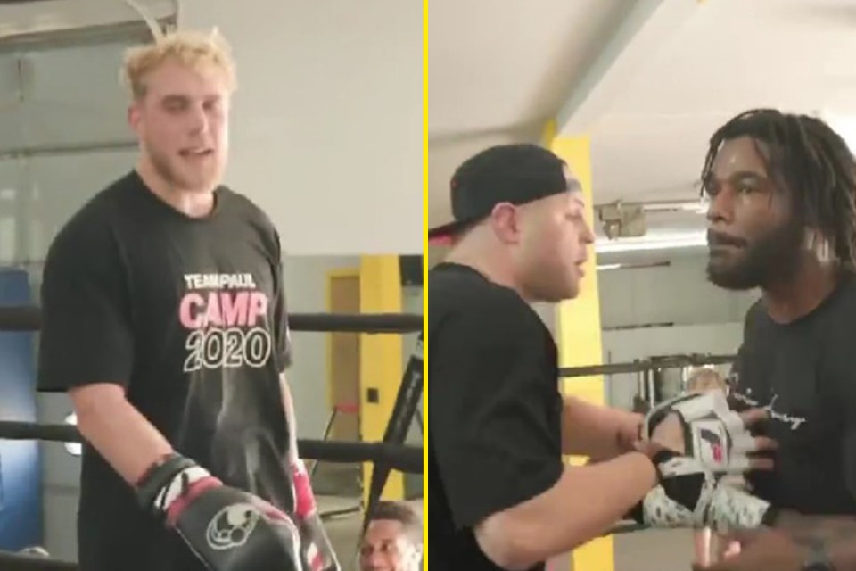The two men argued after sparring