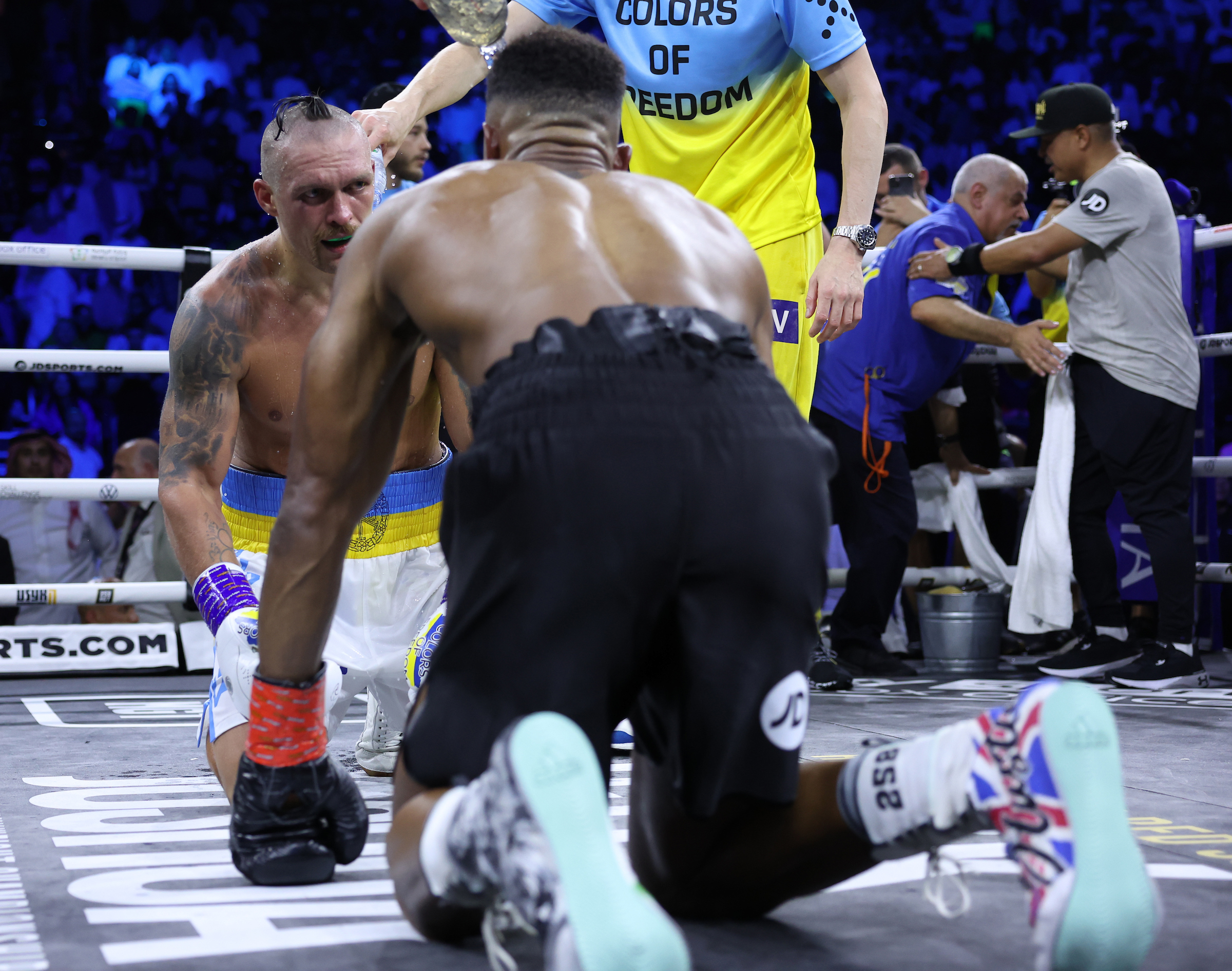 There was initially respect after the final bell