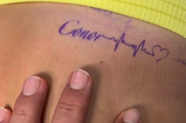 McGregor was clearly happy with his fiancee's new tattoo