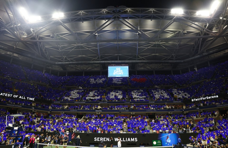 The atmosphere inside the Arthur Ashe Stadium was electric