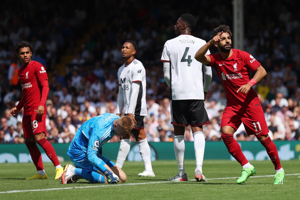 Mohamed Salah's goal against Fulham in 2022 lost Robinson a bet