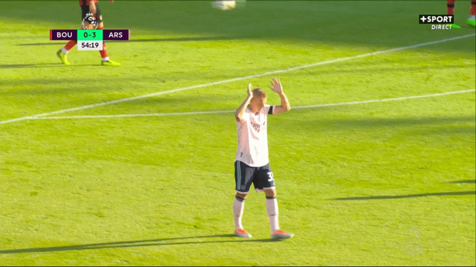 Zinchenko walked off in disbelief