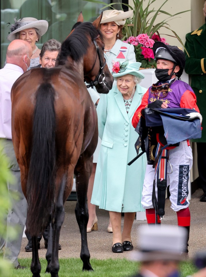 Dettori and Queen Elizabeth II at Royal Ascot in 2021