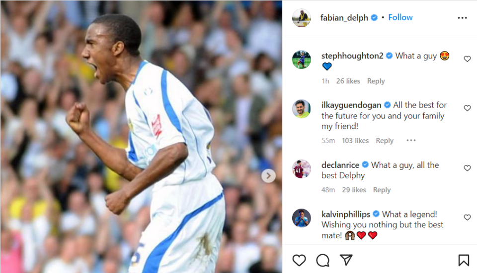 A number of top stars have paid tribute to Delph