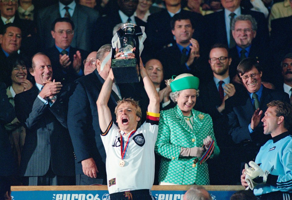 Germany's 1996 Euro victory ensured they held the 'Euro double' for four years