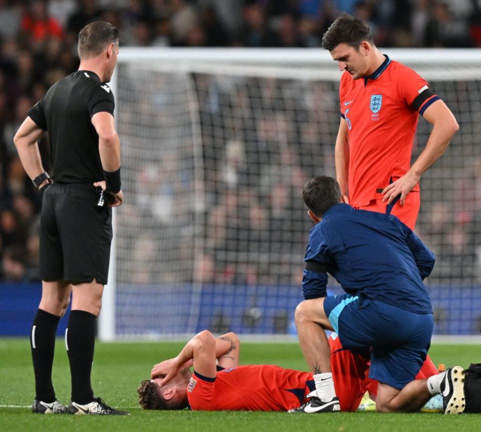 John Stones picked up a suspected hamstring injury on Monday