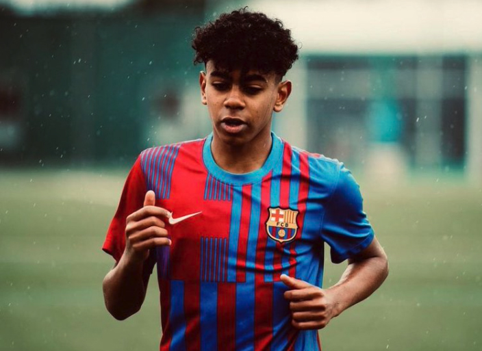 The 15-year-old has been training with Barca's first-team