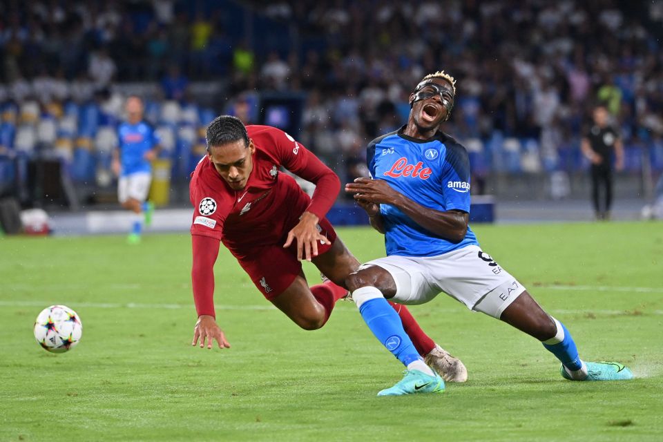 Osimhen was heavily involved in Napoli's win over Liverpool in the Champions League this season
