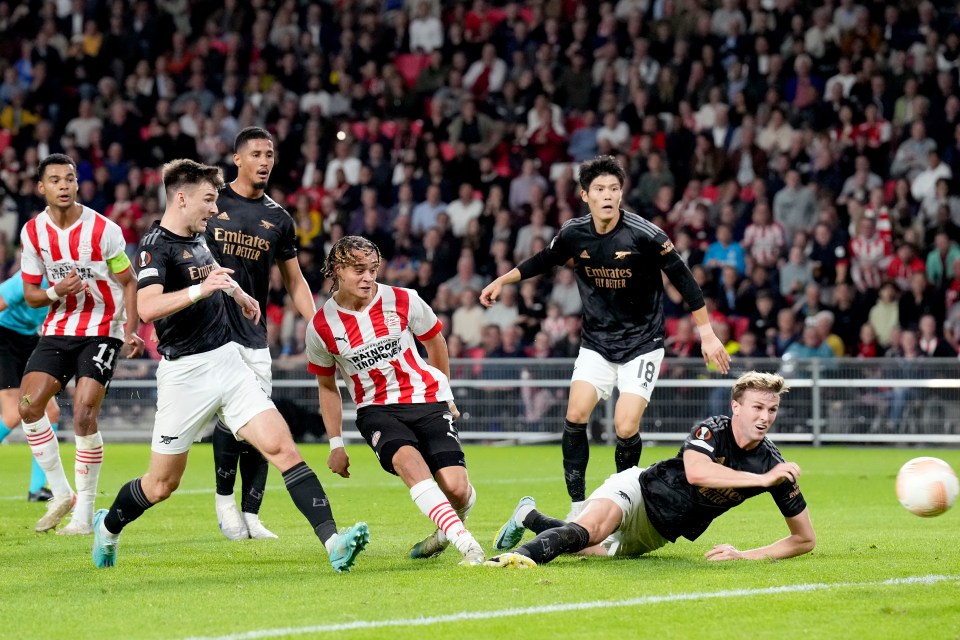 The Gunners were outplayed and well beaten in Eindhoven