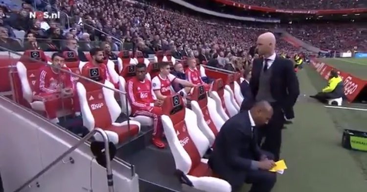 Younes refused to look at Ten Hag after calls to come on