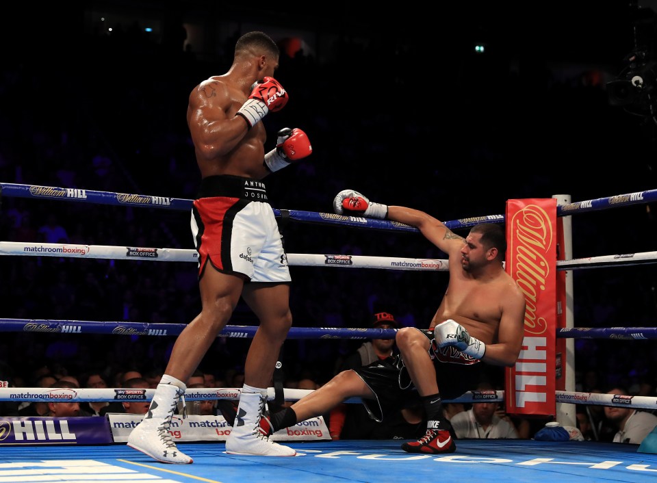 Joshua has knocked out five American heavyweights in his career
