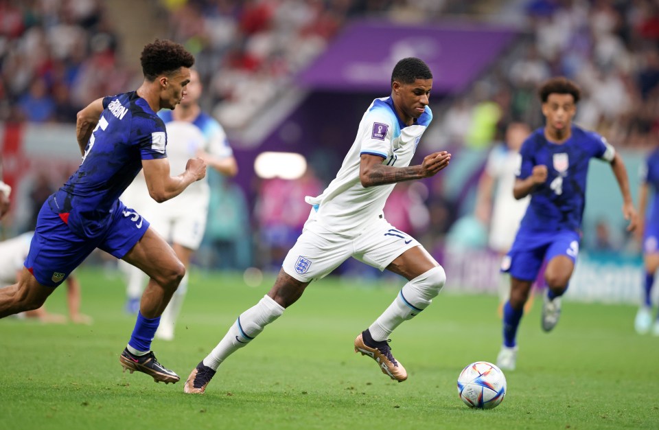Rashford will start too after coming off the bench against USA