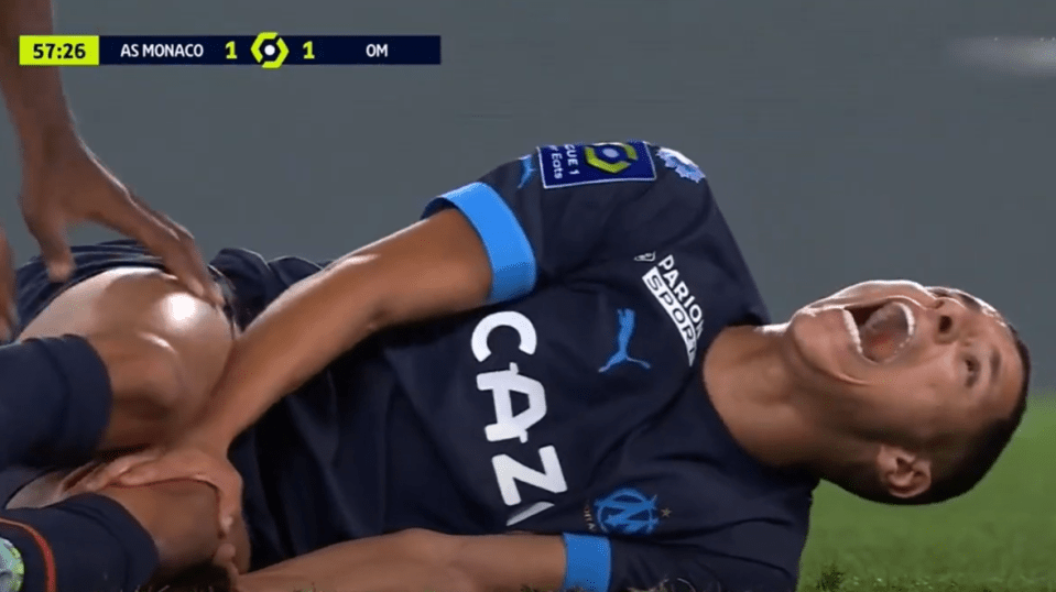 Harit's kneecap was out of place