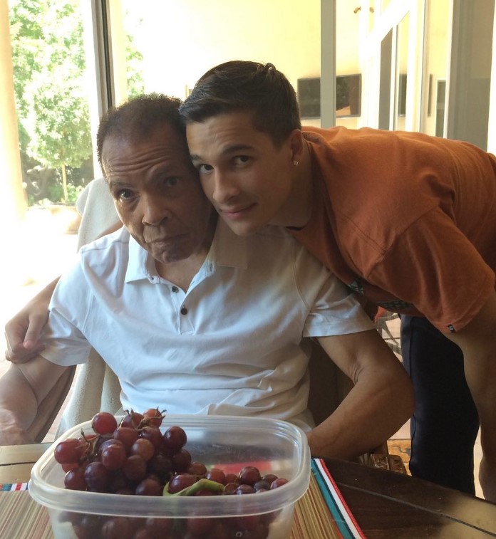 Biaggio is the grandson of boxing legend Muhammad Ali