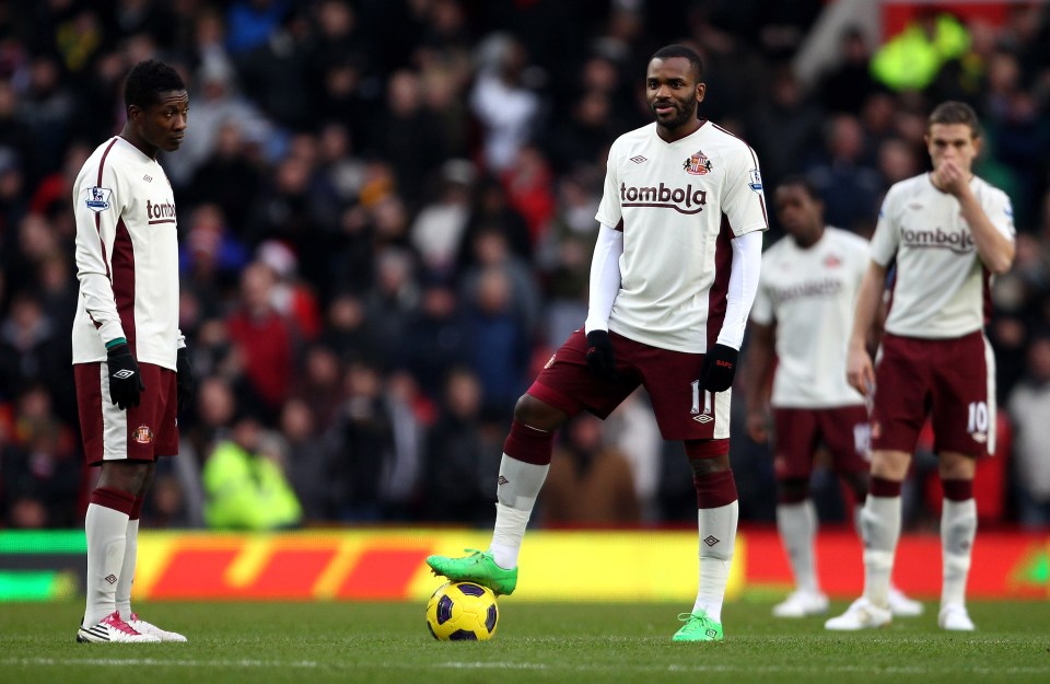 Gyan has spoke of his disappointment that Bent left Sunderland to join Villa in January 2011