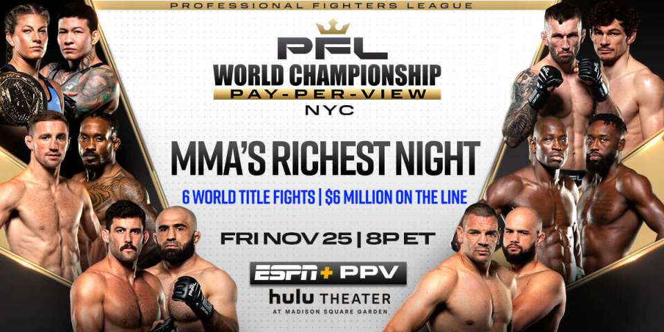 Six PFL fighters will become millionaires on Friday night in New York