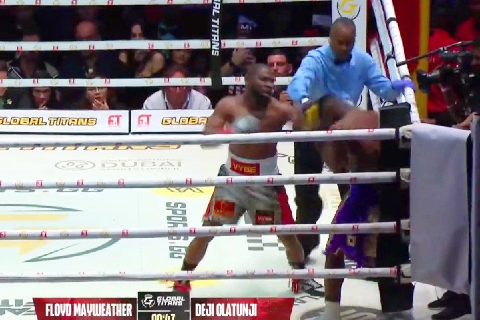 Mayweather was, of course, too good for Deji and stopped him in round six