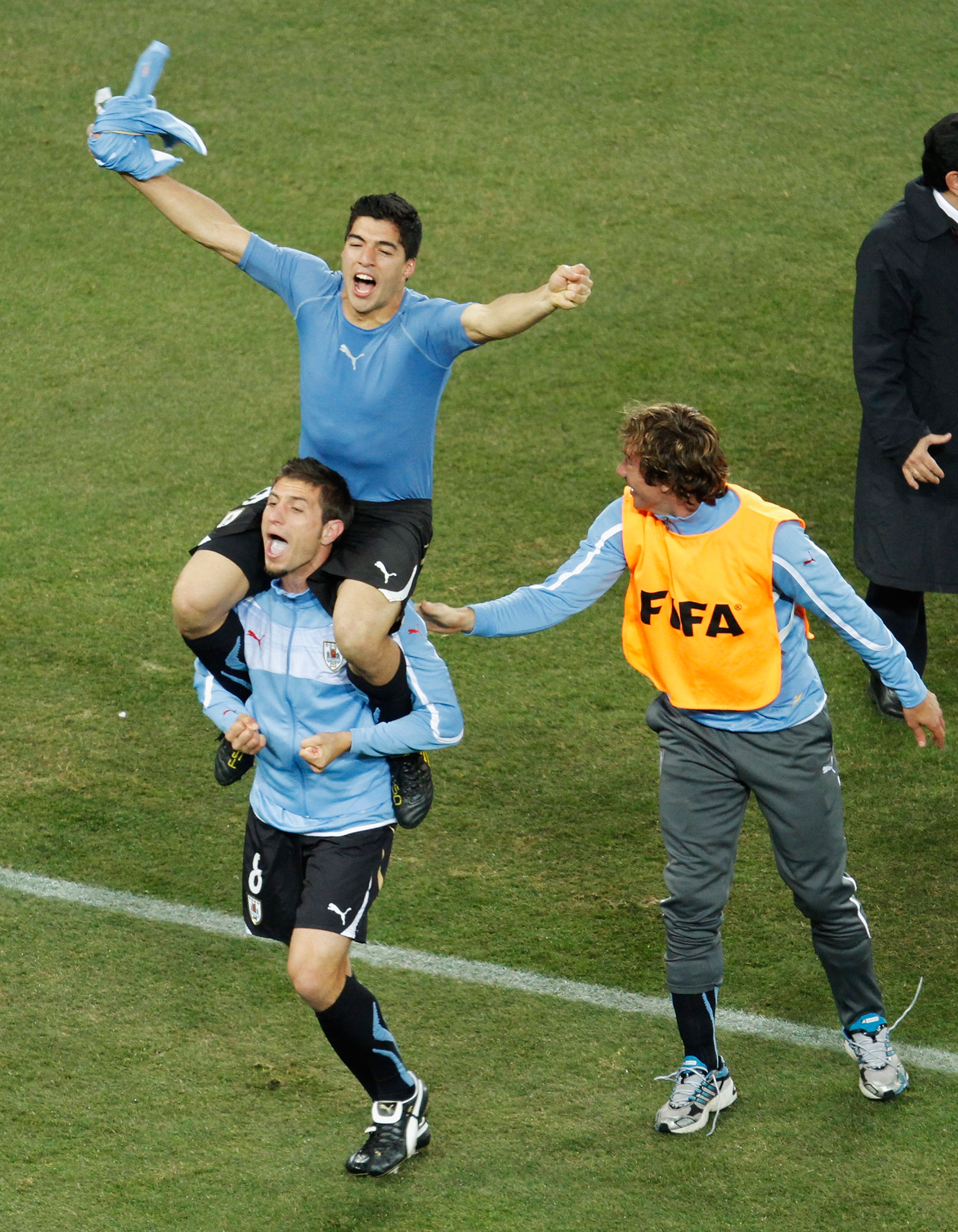 Suarez could not be more delighted when his side went through to the semi-final