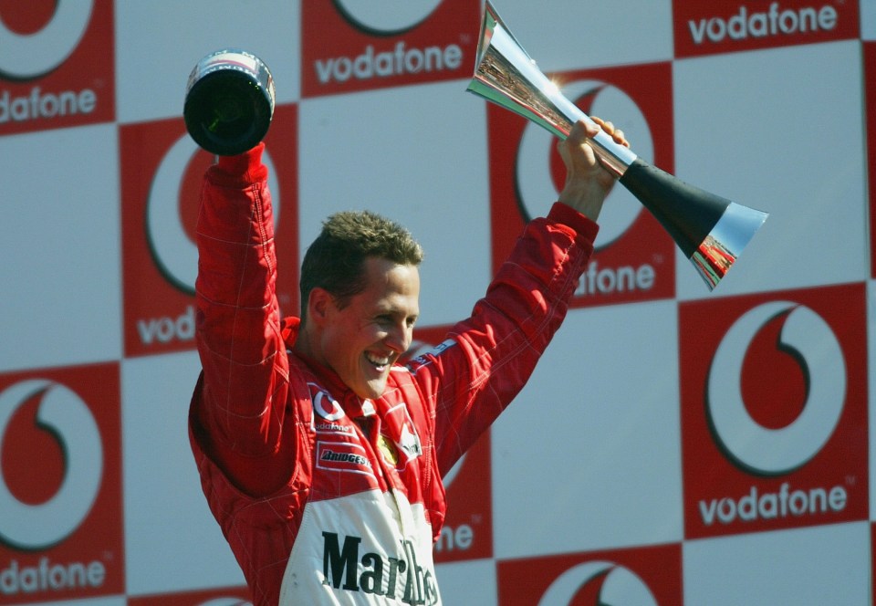 Schumacher won seven of 16 races in the car in 2003