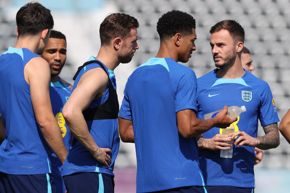 Leicester ace Maddison played no part in England training for the second day in a row