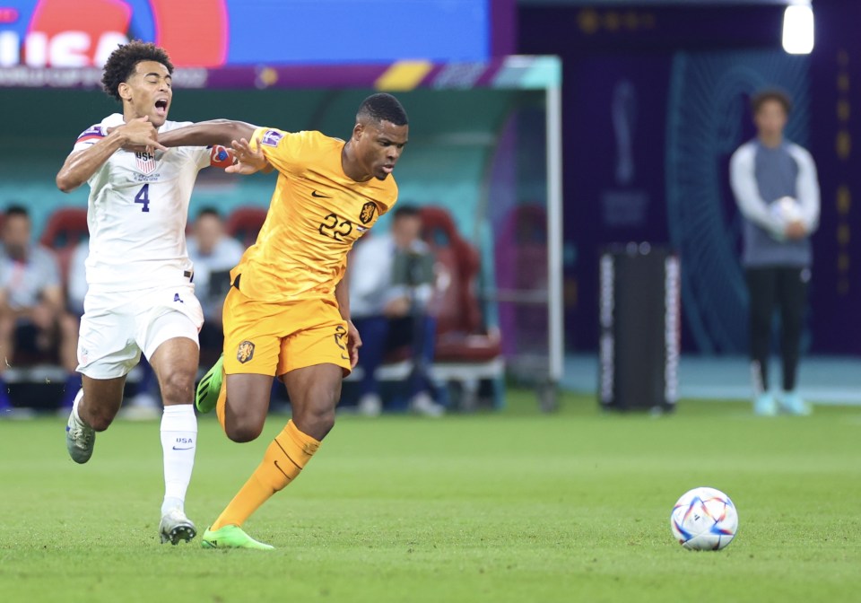 Dumfries has been one of the standout players at the World Cup in Qatar
